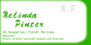 melinda pinter business card