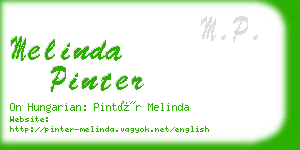 melinda pinter business card